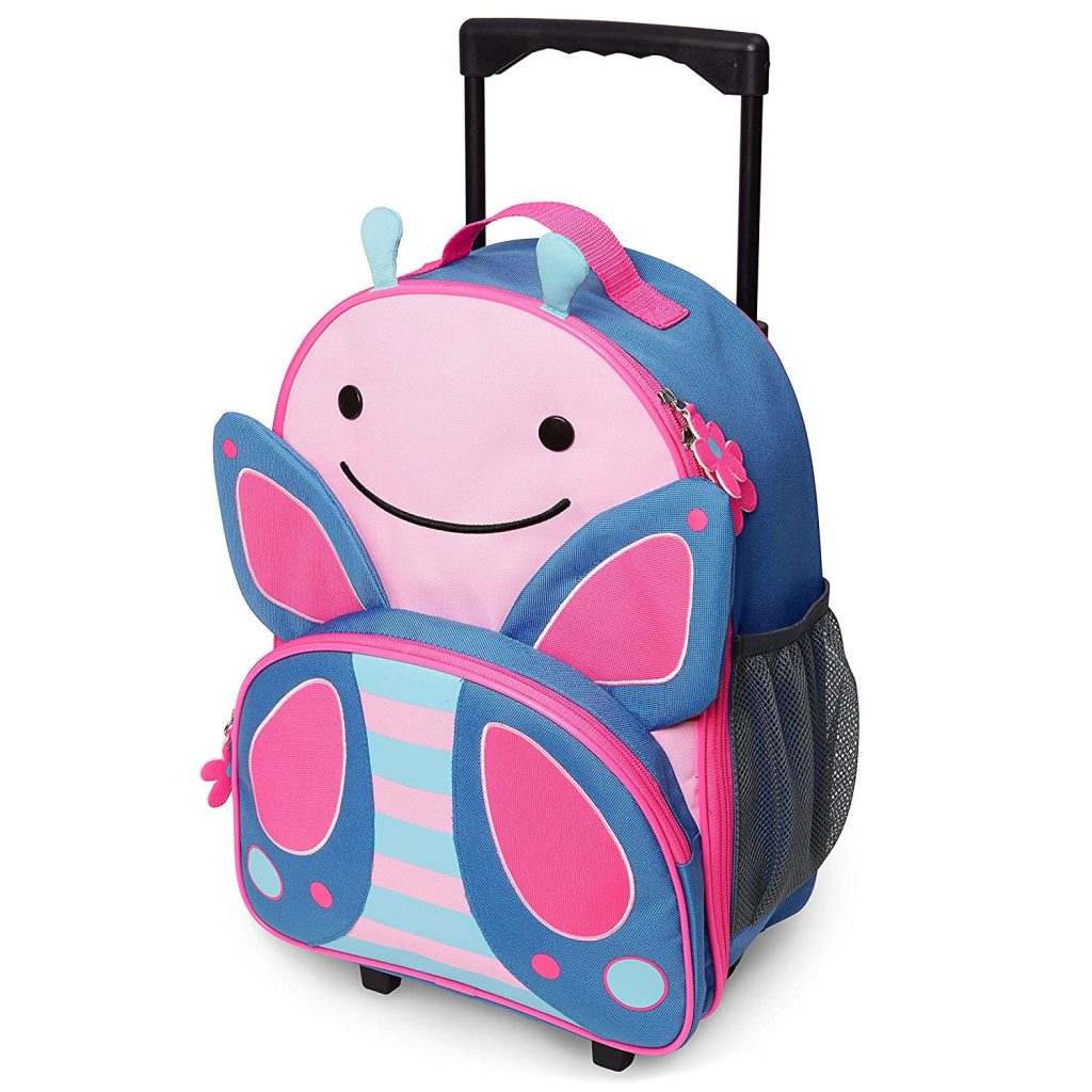 Skip Hop Best Kids Luggage with Wheels, Butterfly